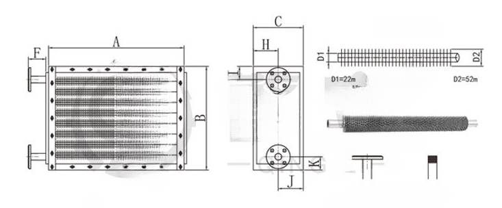 Industrial Heat Exchanger Air Radiator Drying Equipment YF20